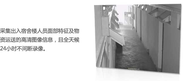 建筑工地宿舍樓通道高清視頻監(jiān)控