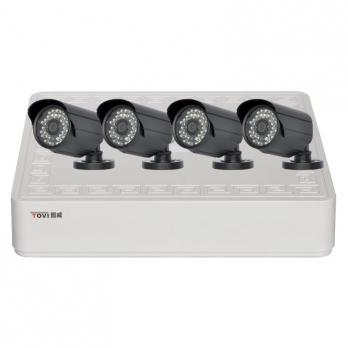 圖威TV-NVR9104K-6013E 4路全高清1080p NVR硬盤錄像機(jī)(SATA*1)(網(wǎng)口*5)+4IPC套裝